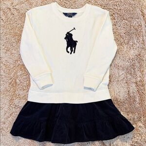 Polo by Ralph Lauren Kids Sweatshirt Dress with Corduroy Skirt